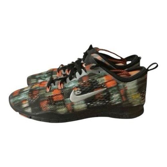 Nike Womens Free 5.0 TR Fit 4 Sneakers Black Multicolor Running Shoes Size 6.5 - Picture 1 of 12